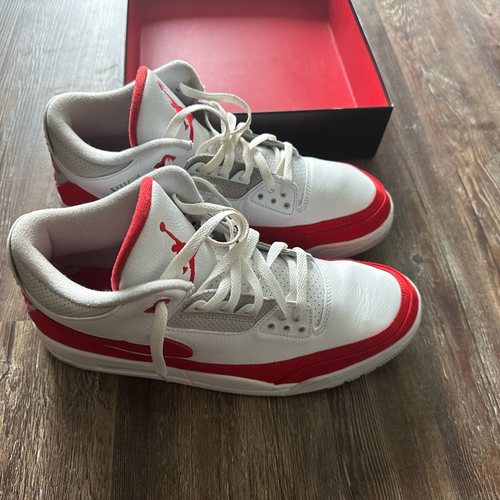 Air Jordan 3 Retro Tinker White/ Red Size 14